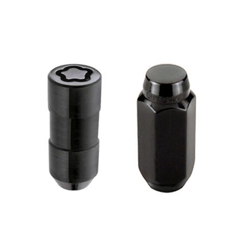McGard 8 Lug Hex Install Kit w/Locks (Cone Seat Nut) M14X1.5 / 13/16 Hex / 1.945in. Length - Black - 84822