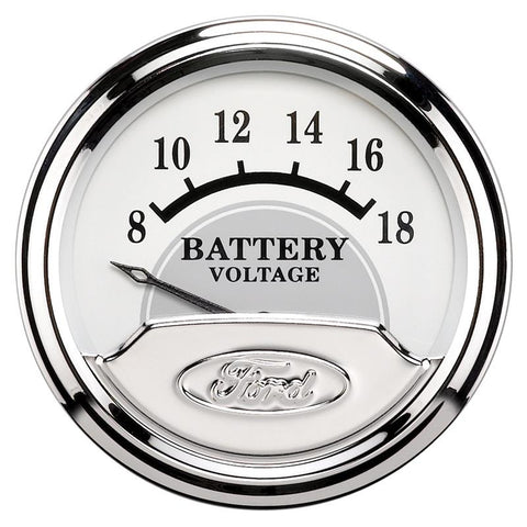Autometer Ford Masterpiece 2 1/16in Electronic 18V Voltmeter Gauge - 880354