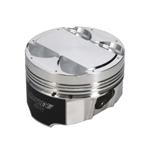 Manley Mitsubishi 4B11 86.5mm Bore 10.0:1 CR +2cc Dome Turbo Tuff Piston Set w/ Rings - 614305CE-4