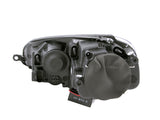 ANZO 2006-2009 Volkswagen Rabbit Projector Headlights w/ Halo Black (CCFL) - 121345