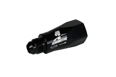 Aeromotive In-Line Full Flow Check Valve (Male -6 AN Inlet / Female -6 AN Outlet) - 15106