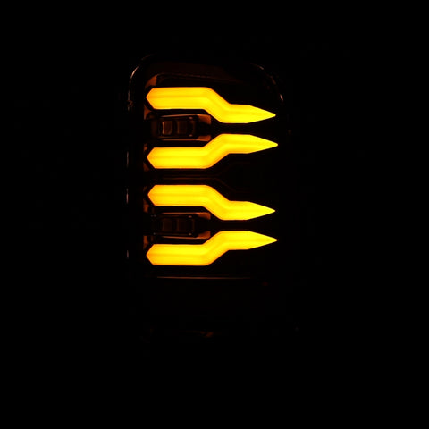 AlphaRex 94-01 Dodge Ram 1500/2500/3500 LUXX-Series LED Tail Lights - Black - 643002