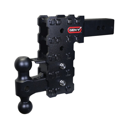 Gen-Y Phantom-X 2.5in Solid Shank 7.5in Drop 1.6K TW 16K Hitch w/GH-051 & GH-032 (No Flat Towing) - GH-2424X