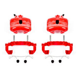 Power Stop 08-09 Audi TT Front Red Calipers w/Brackets - Pair - S2974A