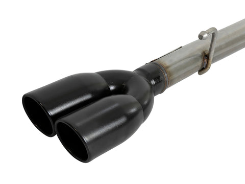 aFe Vulcan Series 3in-2-1/2in 304 SS Cat-Back 2019 GM Silverado / Sierra 1500 V8-5.3L w/ Black Tips - 49-34104-B