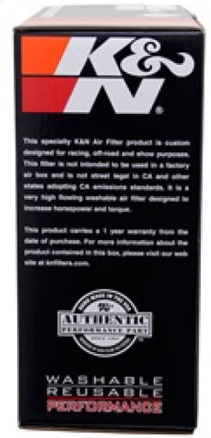 K&N Round Air Filter Assembly 12in ID / 3.063in Height / 5.125in Neck Flange / 7/8in Drop Base - 60-1430