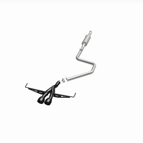 MagnaFlow 2019 Hyundai Veloster 1.6L 2.5in Center Exit Stainless Steel Cat-Back Exhaust w/Blk Tips - 19455