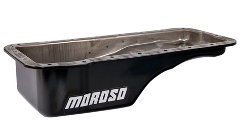 Moroso Ford 352-428 FE Stock (w/Front Sump) Wet Sump 5qt 5in Steel Oil Pan - 20606