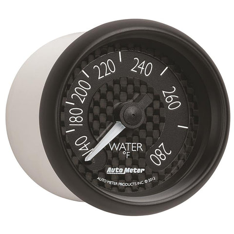 Autometer GT Series 52mm Mechanical 140-280 Deg F Water Temperature Gauge - 8031