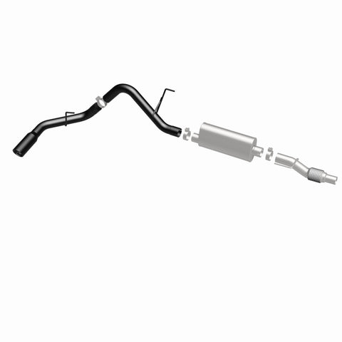 MagnaFlow SYS Cat-Back 11-14 Ford F-150 3.5L V6 EcoBoost 3in Black Single Side Exit Rear 3 Tip - 15364