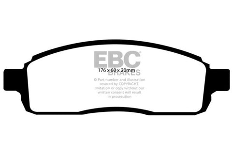 EBC 04 Ford F150 4.2 (2WD) 6 Lug Ultimax2 Front Brake Pads - UD1083