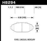 Hawk HPS Street Brake Pads - HB294F.646