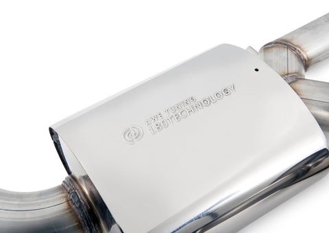 AWE Tuning Audi C7.5 A6 3.0T Touring Edition Exhaust - Quad Outlet Chrome Silver Tips - 3015-42072