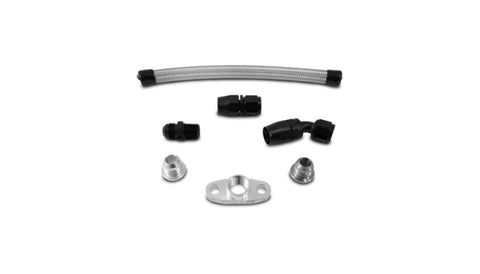 Vibrant Univ Oil Drain Kit incl 12in Teflon lined S.S. hose Fitting - 10281