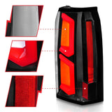 ANZO 2015-2020 Chevrolet Tahoe LED Tail Lights w/ Light Bar Black Housing Clear Lens - 311374