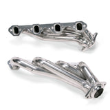 BBK 79-93 Mustang 351 Swap Shorty Unequal Length Exhaust Headers - 1-5/8 Silver Ceramic - 15110