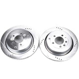 Power Stop 05-09 Land Rover LR3 Rear Evolution Drilled & Slotted Rotors - Pair - EBR1046XPR