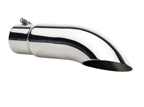 Gibson Turn Down Slash-Cut Tip - 4in OD/3in Inlet/12in Length - Stainless - 500386
