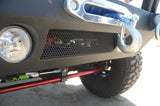 DV8 Offroad 07-18 Jeep Wrangler JK/JL FS-14 Mid Length Steel Front Bumper w/ Fog Lights & LED Lights - FBSHTB-14