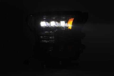 AlphaRex 17-20 Ford Raptor NOVA LED Proj Headlights Plank Style Matte Black w/Activ Light/Seq Signal - 880152