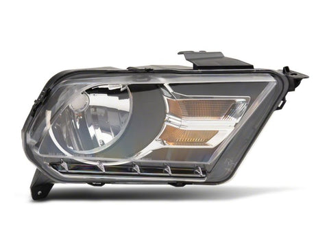 Raxiom 10-12 Ford Mustang Axial Series OEM Style Rep Headlights- Chrome Housing (Clear Lens) - 413416