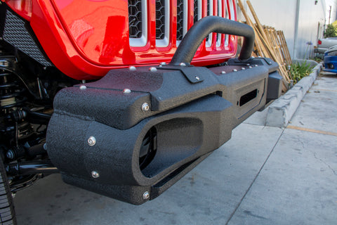 DV8 Offroad 2018+ Jeep JL/Gladiator Winch Ready Front Bumper - FBJL-10