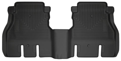 Husky Liners 19-24 Jeep Wrangler JLU WeatherBeater Second Row Black Floor Liners - 14041