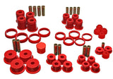 Energy Suspension 84-01 Jeep Cherokee/Wagoneer/Comanche Red Hyper-Flex Master Bushing Set - 2.18105R