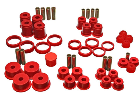 Energy Suspension 84-01 Jeep Cherokee/Wagoneer/Comanche Red Hyper-Flex Master Bushing Set - 2.18105R