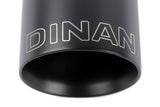 Dinan Double-Walled 4in Clamp-On Exhaust Tip - Black - 4in Outlet / 3.25in Inlet - D663-0574-BOX