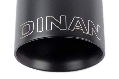 Dinan Double-Walled 4in Clamp-On Exhaust Tip - Black - 4in Outlet / 3.25in Inlet - D663-0574-BOX