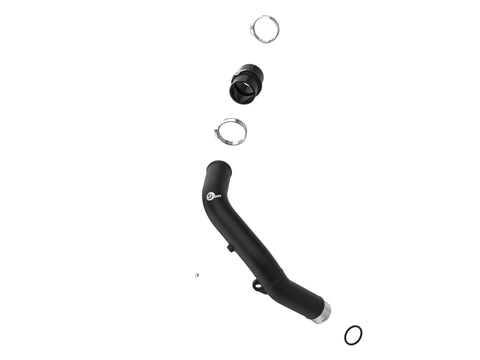 aFe BladeRunner 2-1/2 IN Aluminum Hot Charge Pipe Black 22-23 Subaru WRX H4-2.4L (t) - 46-20668-B