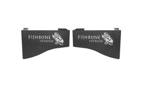 Fishbone Offroad 07-18 Jeep Wrangler JK 4 DR Wheel Well Storage Bin - Blk Textured Powdercoat Steel - FB25081