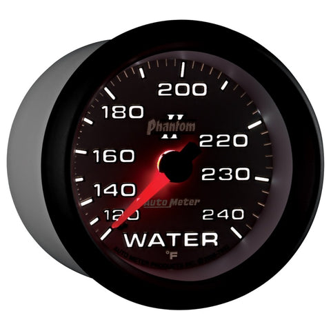 Autometer Phantom II 2-5/8in 120-240 Degree F Mechanical Water Gauge - 7832
