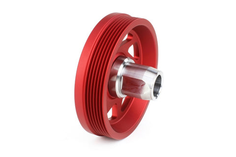 PERRIN 19-21 Subaru WRX / 16-18 Forester Lightweight Crank Pulley (FA/FB Engines w/Large Hub) - Red - PSP-ENG-104RD