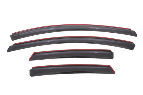 AVS 12-18 Ford Focus Ventvisor In-Channel Front & Rear Window Deflectors 4pc - Smoke - 194373
