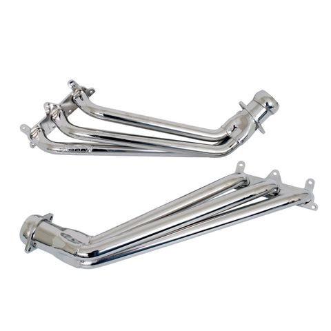 BBK 10-11 Camaro V6 Long Tube Exhaust Headers With Converters - 1-5/8 Chrome - 4041
