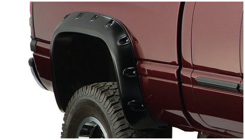 Bushwacker 02-08 Dodge Ram 1500 Fleetside Pocket Style Flares 4pc 75.9/76.3/97.9in Bed - Black - 50907-02