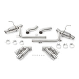 Mishimoto 2016+ Chevrolet Camaro SS Quad-Tip Pro Axle-Back Exhaust w/ Polished Tips - MMEXH-CAM8-16AQTPP