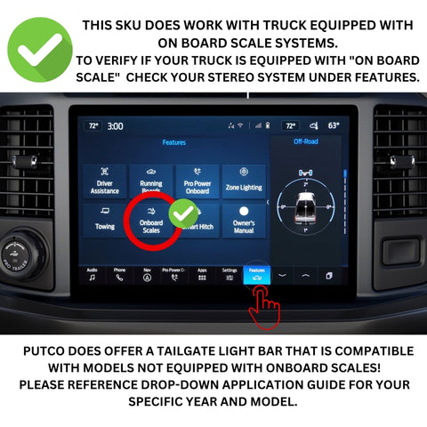 Putco 2024+ Ford F150 w/Factory LED Tail Light & OBS 60in Freedom Blade Tailgate Light Bar - 760060-38