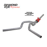 Diamond Eye KIT 4in CB MFLR RPLCMENT PIPE DUAL AL: 2004.5-2007.5 DODGE CUMMINS 600 - K4236A-RP