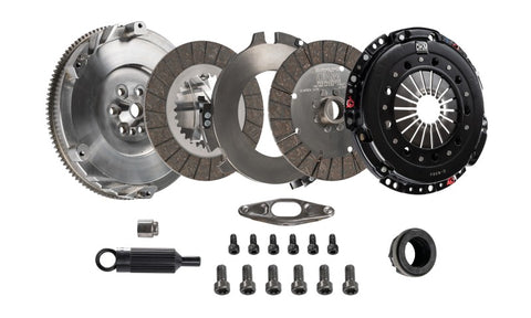 DKM Clutch VW MK4 R32 MS Twin Disc Clutch Kit w/Steel Flywheel (660 ft/lbs Torque) - MS-034-047