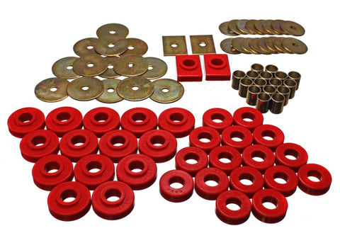 Energy Suspension Gm Body Mount Set - Red - 3.4120R