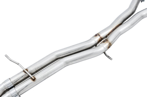 AWE Tuning Audi B9 S4 Track Edition Exhaust - Non-Resonated (Black 102mm Tips) - 3010-43048