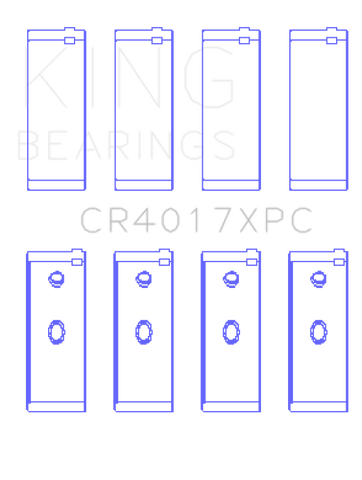 King Engine Bearings Opel 1.8/2.0 X18/20Xe (Size +.026mm) Connecting Rod Bearing Set - CR4017XPC.026
