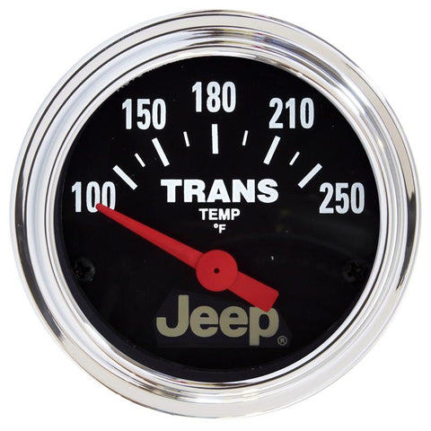 Autometer Jeep 52.4mm Short Sweep Electronic 100-250 Def F Transmission Temperature Gauge - 880260