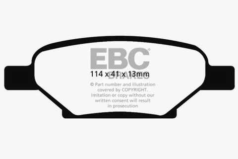 EBC 04-06 Chevrolet Cobalt 2.0 Supercharged Redstuff Rear Brake Pads - DP31704C
