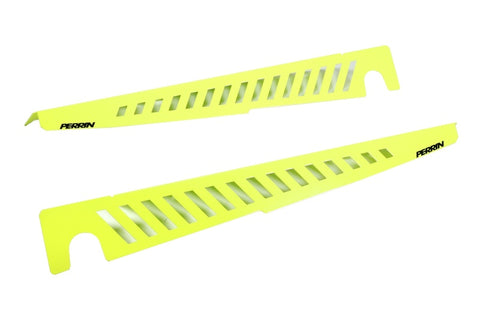 PERRIN 22-26 Subaru WRX Fender Shroud Set - Neon Yellow - PSP-ENG-551NY