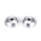 Power Stop 02-04 Honda Odyssey Rear Evolution Drilled & Slotted Rotors - Pair - JBR988XPR