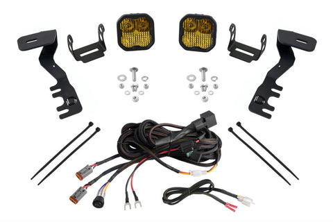Diode Dynamics 2024+ Toyota Tacoma SS3 LED Ditch Light Kit- Sport Yellow Combo - DD7939